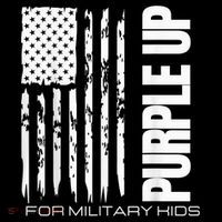 Purple Up Military Kid Military Child US Flag tee Impact Tech Backpack