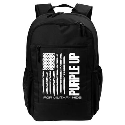 Purple Up Military Kid Military Child US Flag tee Backpack