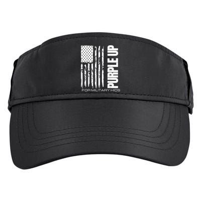 Purple Up Military Kid Military Child US Flag tee Adult Drive Performance Visor