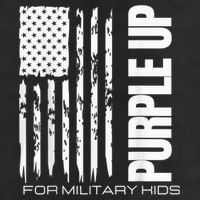 Purple Up Military Kid Military Child US Flag tee Adult Drive Performance Visor