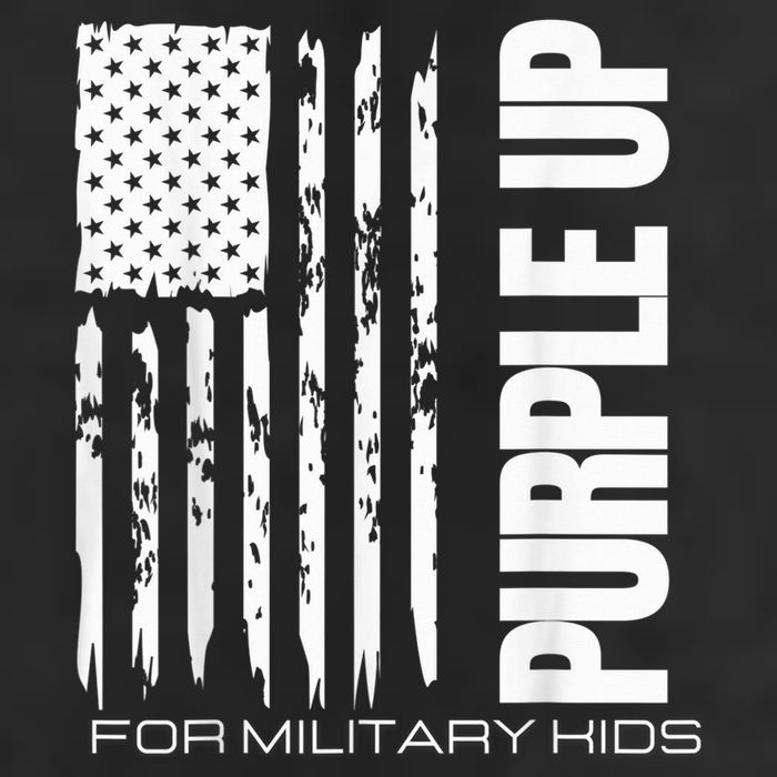 Purple Up Military Kid Military Child US Flag tee Adult Drive Performance Visor
