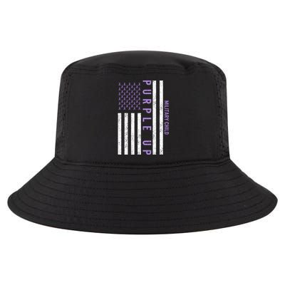 Purple Up Month Of Military Child Awareness Cool Comfort Performance Bucket Hat