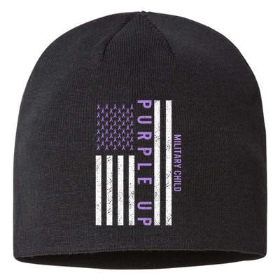 Purple Up Month Of Military Child Awareness Sustainable Beanie