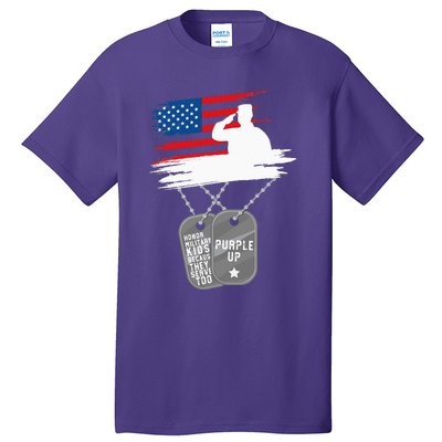 Purple Up Month Of Military Child Awareness Tall T-Shirt