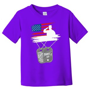 Purple Up Month Of Military Child Awareness Toddler T-Shirt