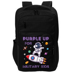 Purple Up Military Military Child Month Astronaut Impact Tech Backpack