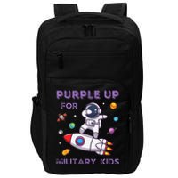 Purple Up Military Military Child Month Astronaut Impact Tech Backpack