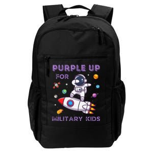 Purple Up Military Military Child Month Astronaut Daily Commute Backpack