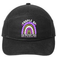 Purple Up Military Month Of The Military Child Rainbow 7-Panel Snapback Hat