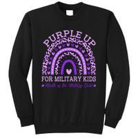 Purple Up Military K.Ids Rainbow Month Of The Military Child Gift Sweatshirt