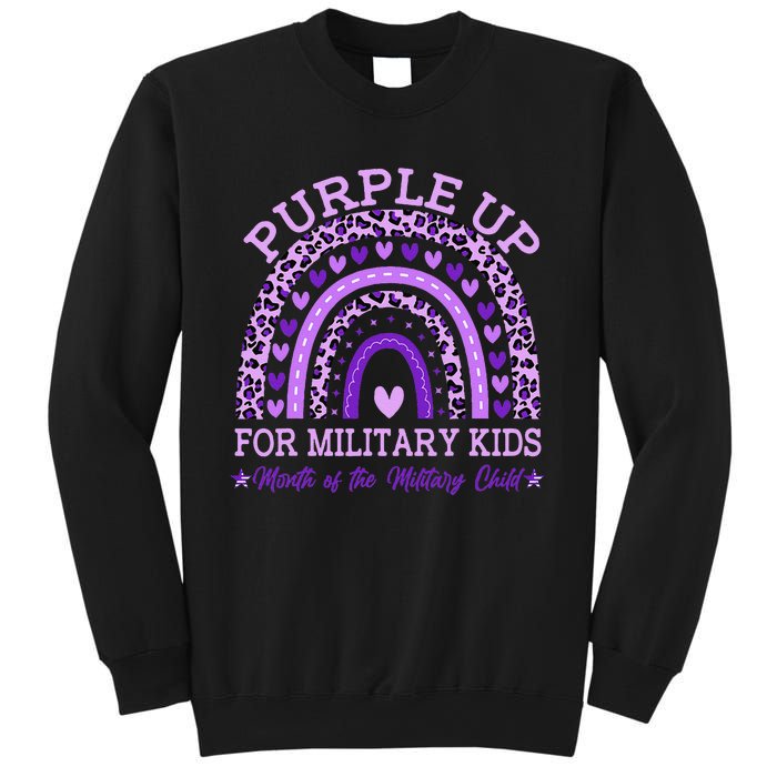 Purple Up Military K.Ids Rainbow Month Of The Military Child Gift Sweatshirt