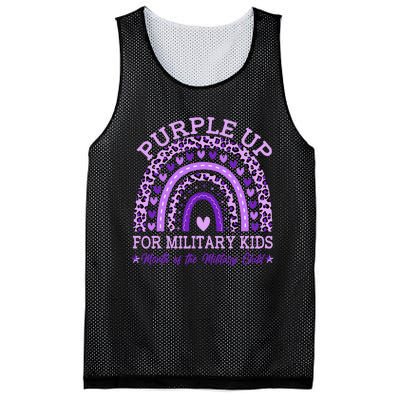 Purple Up Military K.Ids Rainbow Month Of The Military Child Gift Mesh Reversible Basketball Jersey Tank