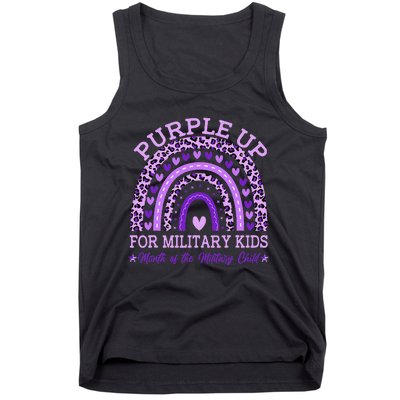 Purple Up Military K.Ids Rainbow Month Of The Military Child Gift Tank Top