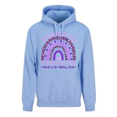 Purple Up Military K.Ids Rainbow Month Of The Military Child Gift Unisex Surf Hoodie