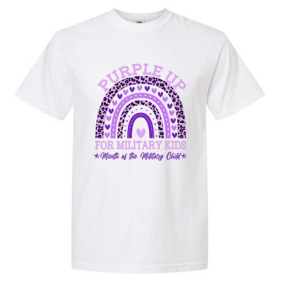 Purple Up Military K.Ids Rainbow Month Of The Military Child Gift Garment-Dyed Heavyweight T-Shirt