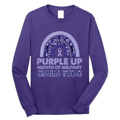 Purple Up Month Of Military Child Kid For wo  Kid Long Sleeve Shirt