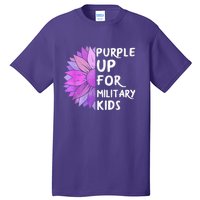 Purple Up Military Child Sunflower Military Brats Month Tall T-Shirt