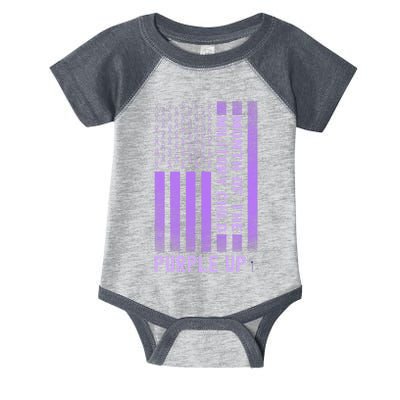 Purple Up Month Of The Military Child Infant Baby Jersey Bodysuit