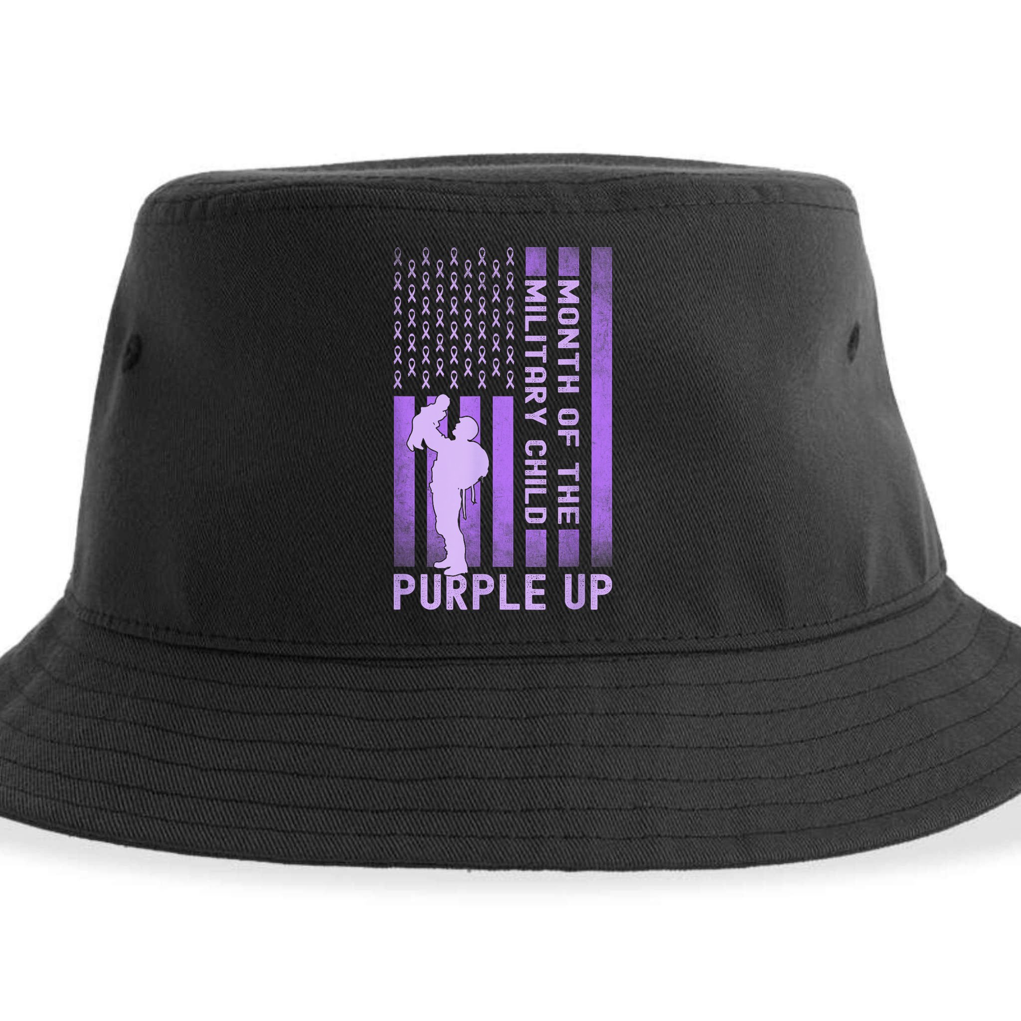 Purple Up - Military - April Military Month Sustainable Bucket Hat