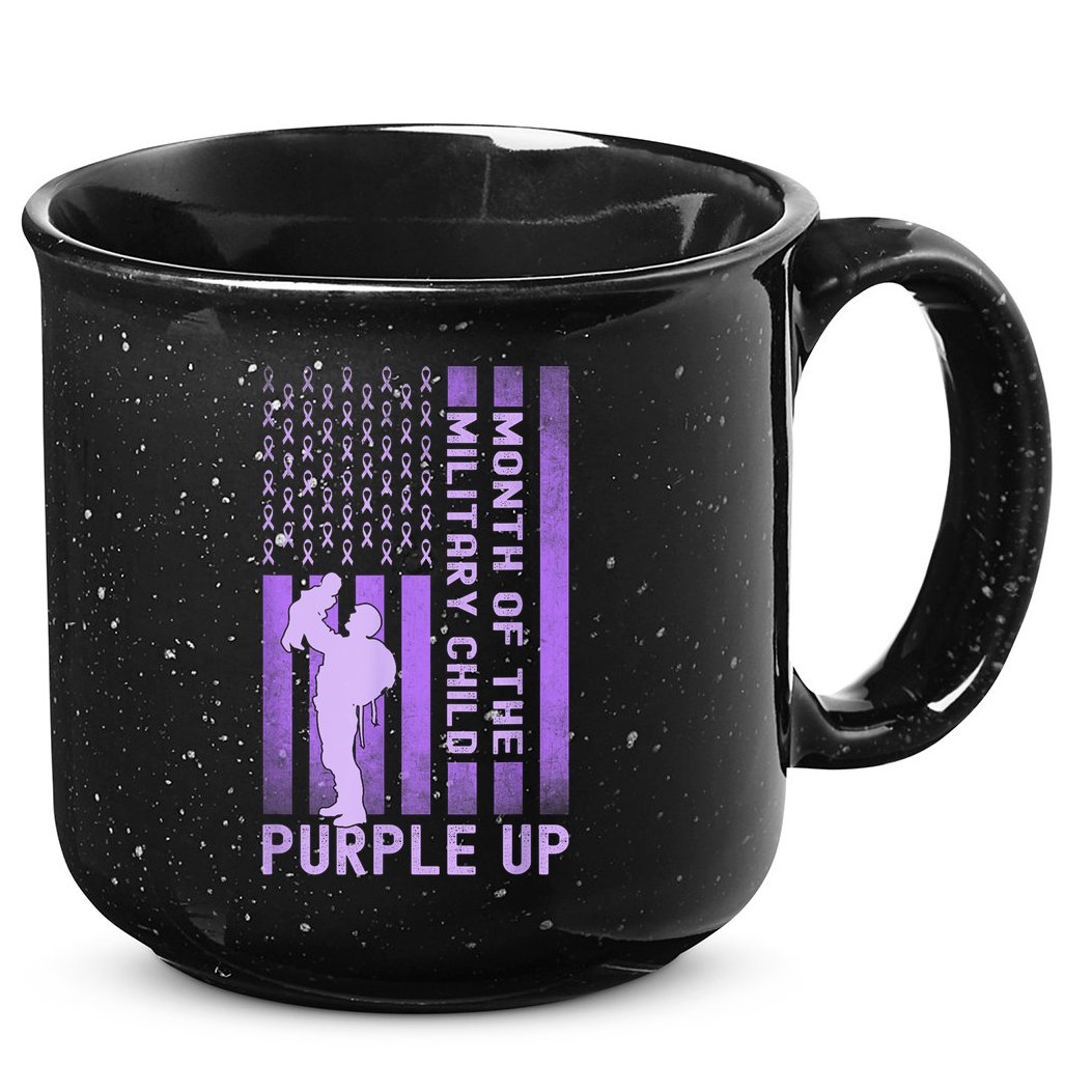 Purple Up - Military - April Military Month 15oz Campfire Ceramic Mug