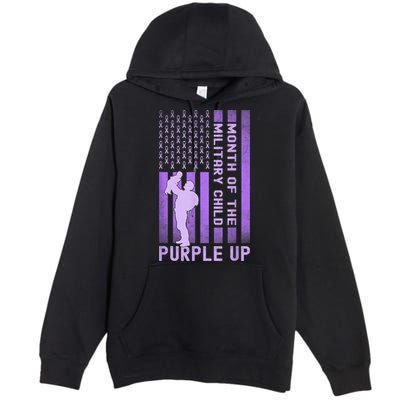 Purple Up - Military - April Military Month Premium Pullover Hoodie