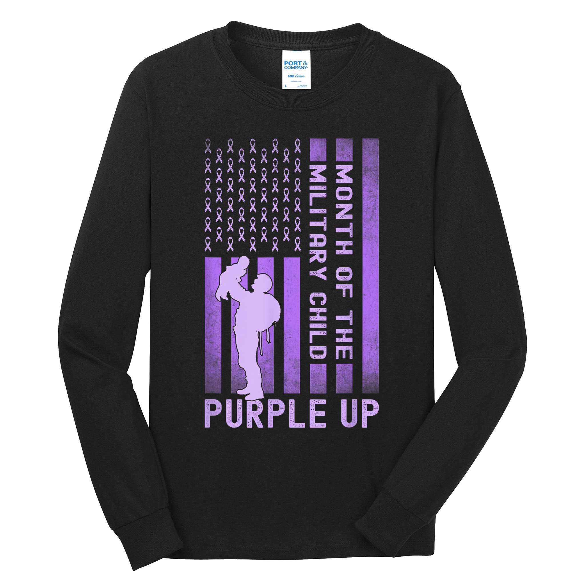 Purple Up - Military - April Military Month Tall Long Sleeve T-Shirt