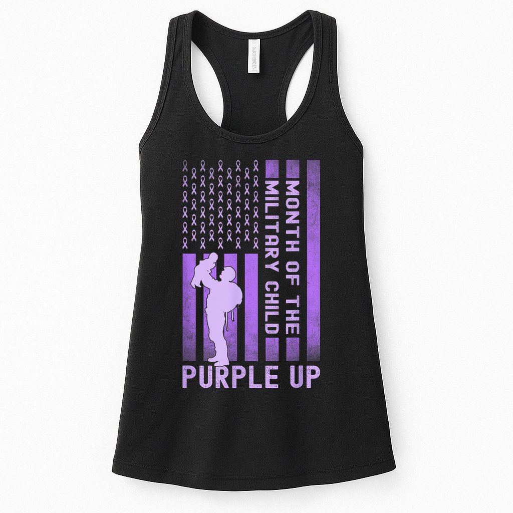 Purple Up - Military - April Military Month Womens Tank Top