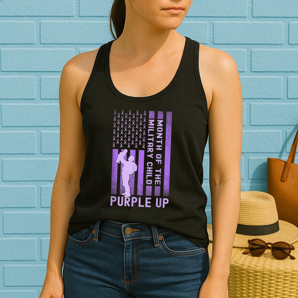 Purple Up - Military - April Military Month Womens Tank Top