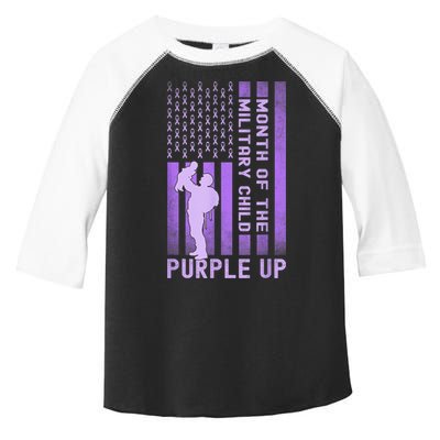 Purple Up - Military - April Military Month Toddler Fine Jersey T-Shirt