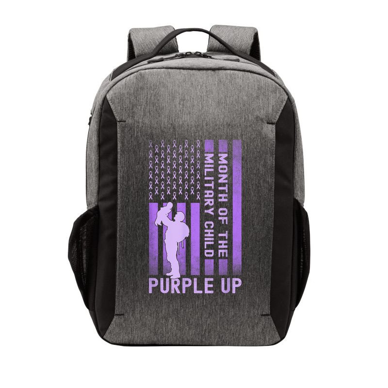 Purple Up - Military - April Military Month Vector Backpack