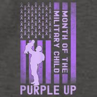 Purple Up - Military - April Military Month Vector Backpack