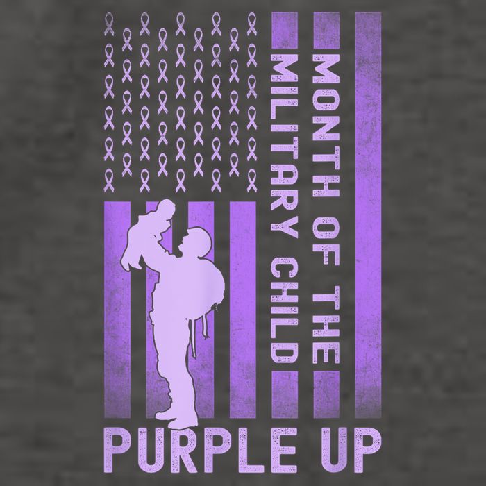 Purple Up - Military - April Military Month Vector Backpack