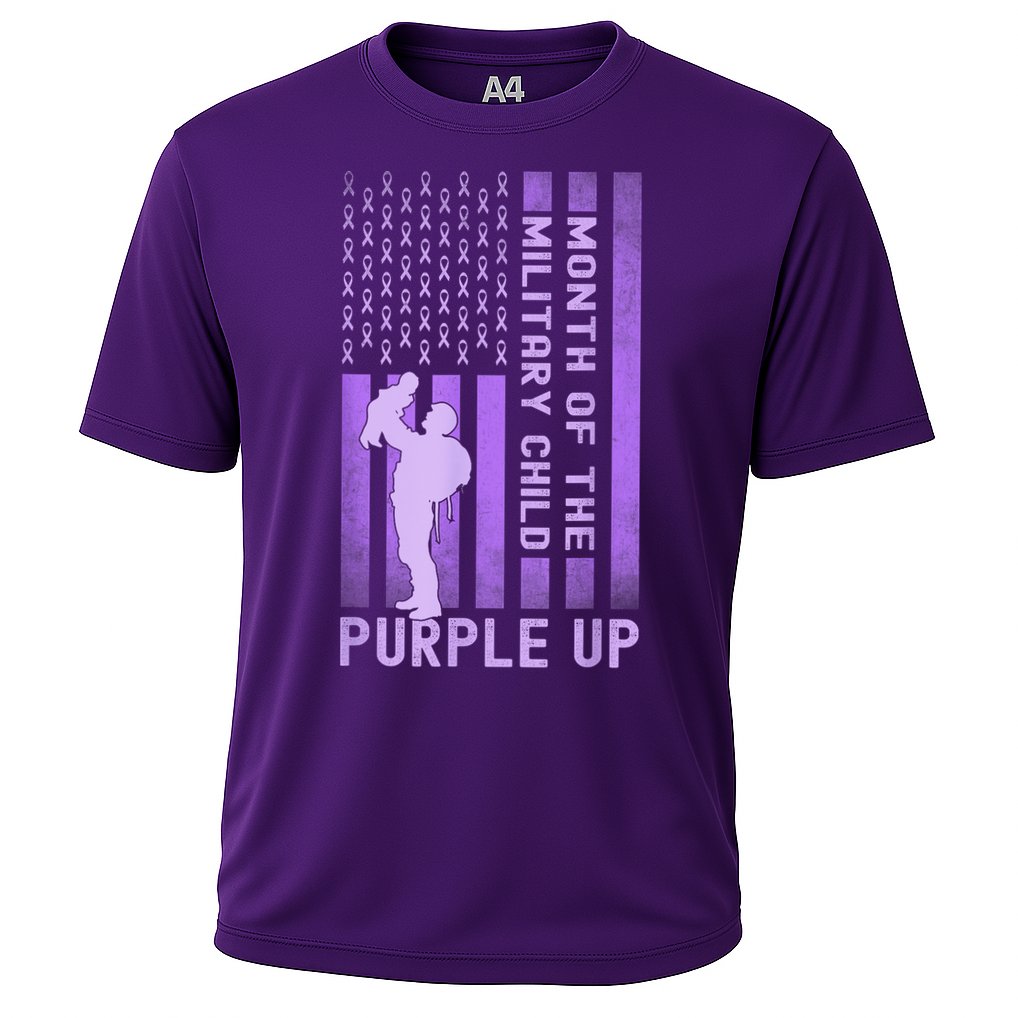 Purple Up - Military - April Military Month Cooling Performance Crew T-Shirt