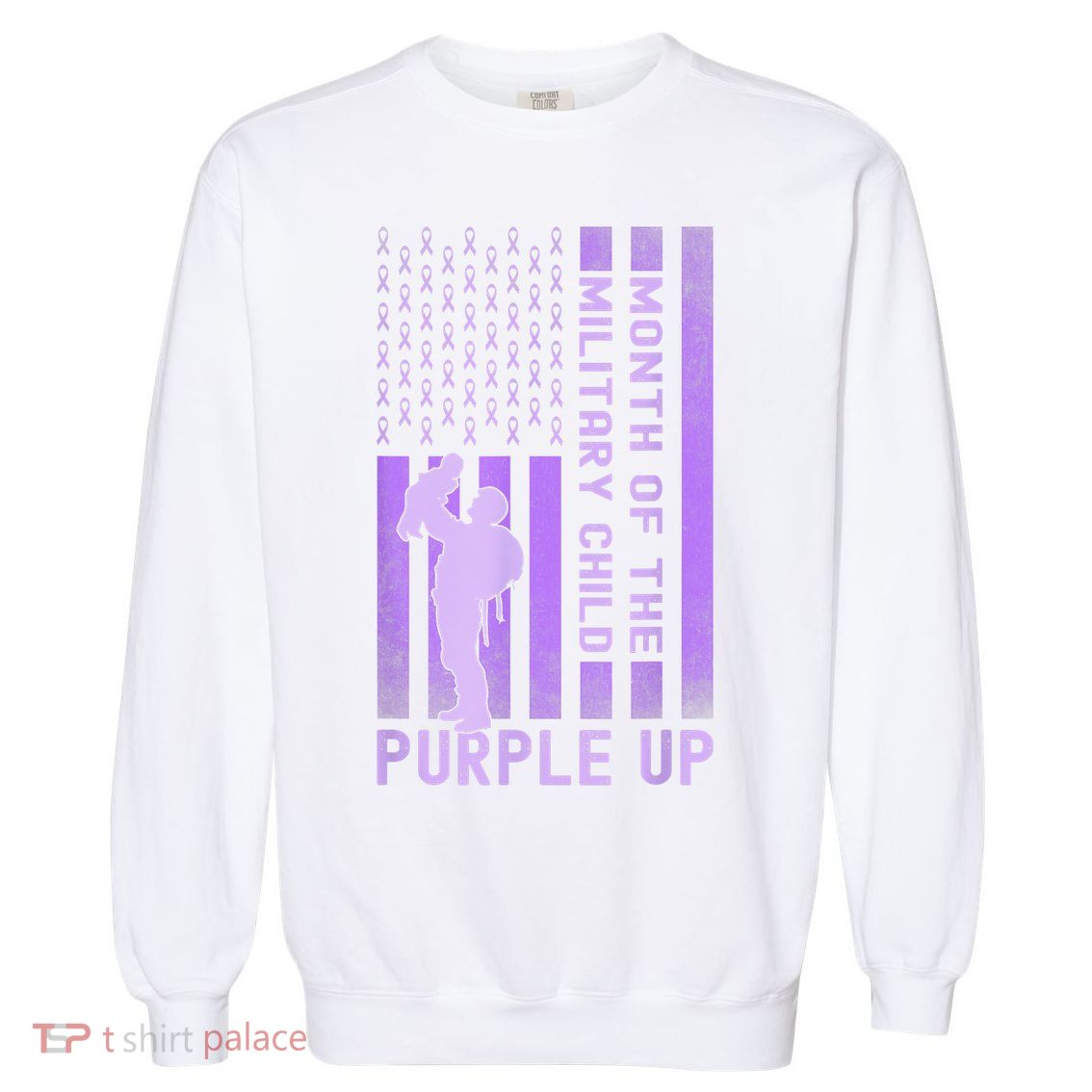 Purple Up - Military - April Military Month Garment-Dyed Sweatshirt