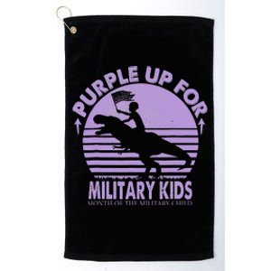 Purple Up Military Month Of The Military T Rex Child Platinum Collection Golf Towel