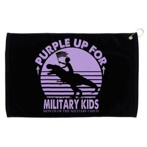 Purple Up Military Month Of The Military T Rex Child Grommeted Golf Towel