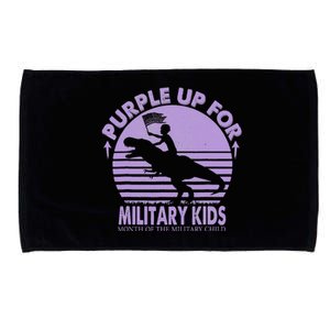 Purple Up Military Month Of The Military T Rex Child Microfiber Hand Towel