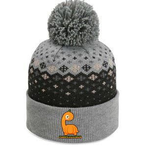 Pumpkasaurus  The Baniff Cuffed Pom Beanie