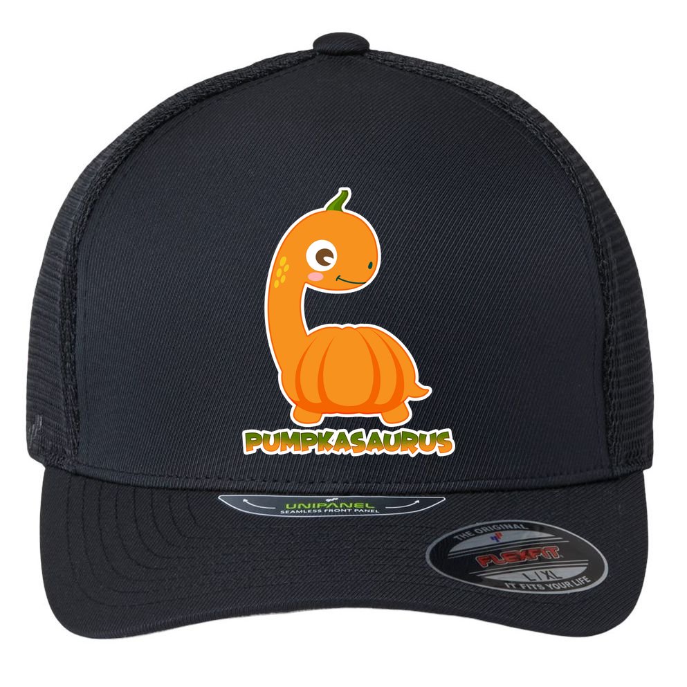 Pumpkasaurus  Flexfit Unipanel Trucker Cap