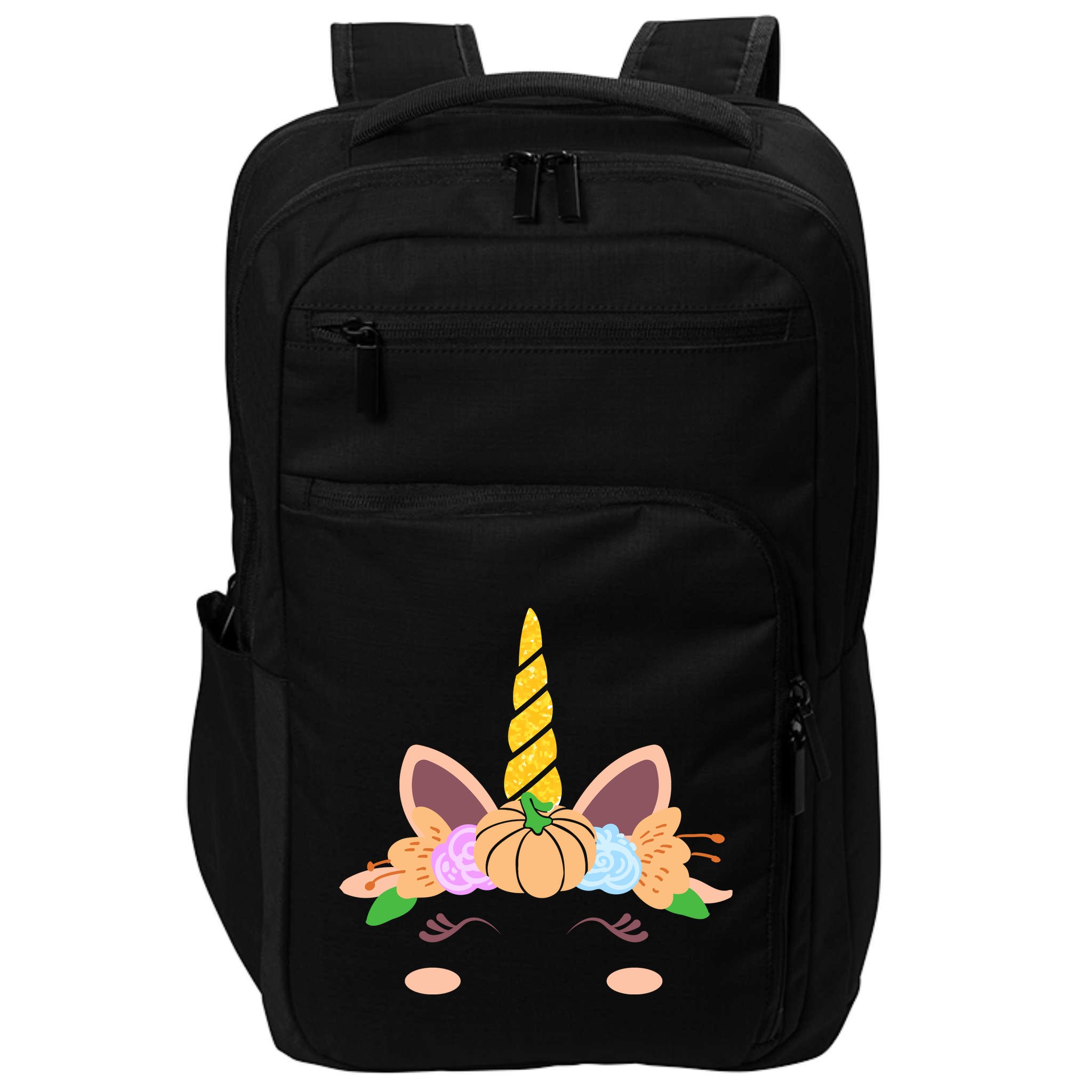 Pumpkin Autumn Fall Unicorn Cute Impact Tech Backpack