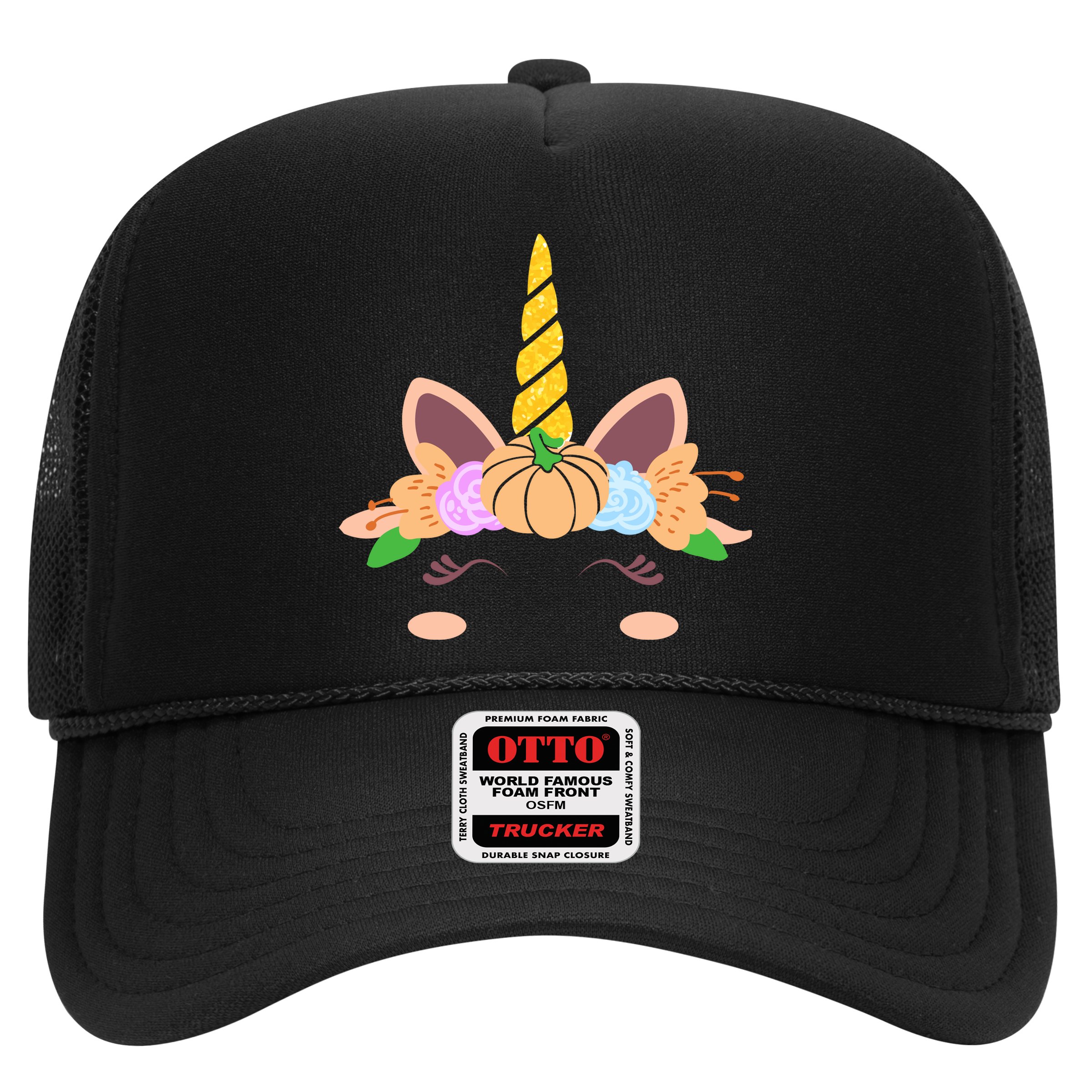 Pumpkin Autumn Fall Unicorn Cute Hat
