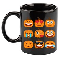 Pumpkin Emojis  11oz C Handle Ceramic Mug