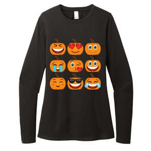 Pumpkin Emojis  Womens CVC Long Sleeve Shirt