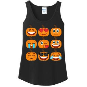 Pumpkin Emojis  Ladies Essential Tank