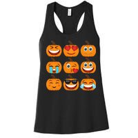 Pumpkin Emojis  Women's Racerback Tank