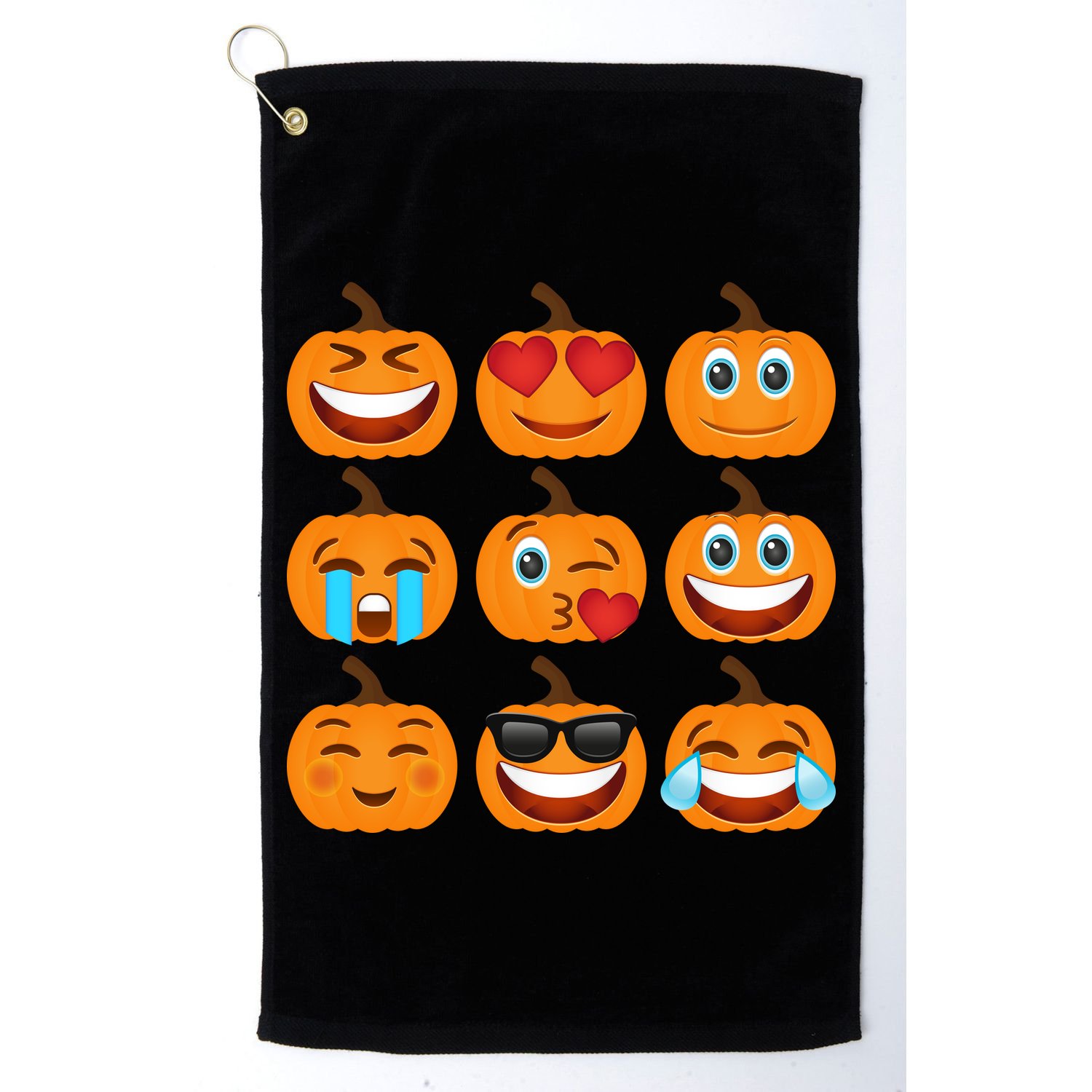 Pumpkin Emojis  Golf Towel