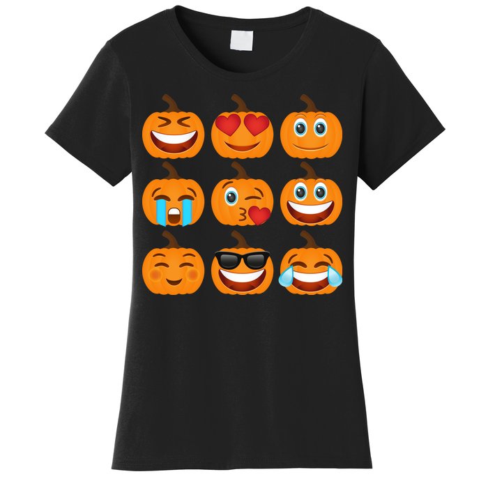 Pumpkin Emojis  Women's T-Shirt