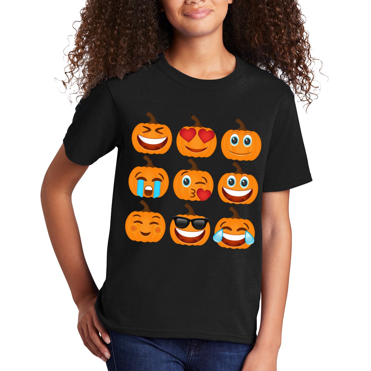 Pumpkin Emojis  Kids T-Shirt
