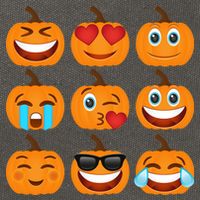 Pumpkin Emojis  Cotton Canvas Backpack