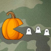 Pumpkin Ghosts Retro Pic Elated Legacy Tie Dye Trucker Hat